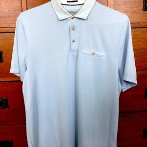 Ted Baker London | Light Blue Contrast Collar Polo